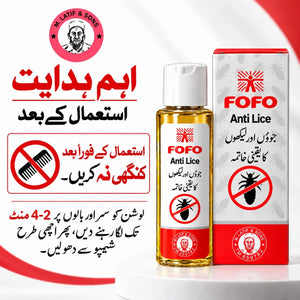 FOFO Anti Lice Oil bottle and box together